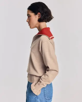 Pull Lila beige et rouille — photo 3