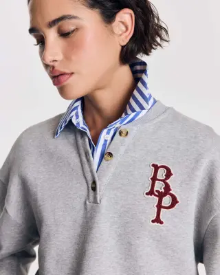 Sweat-shirt Benji gris chiné — photo 3