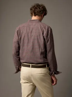 Chemise Mercer Mahogany/Craie — photo 3