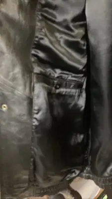 Veste en cuir Umberto Rosetti — photo 6