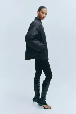 Bomber doudoune oversize - Noir — photo 3