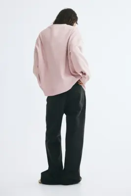 Sweat oversize - Rose ancien clair — photo 2