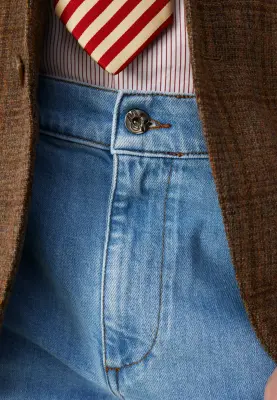 Le jean semi-slim - Bleu clair — photo 3