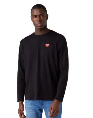 WRANGLER TEE SHIRT MANCHES LONGUES Noir — photo 2