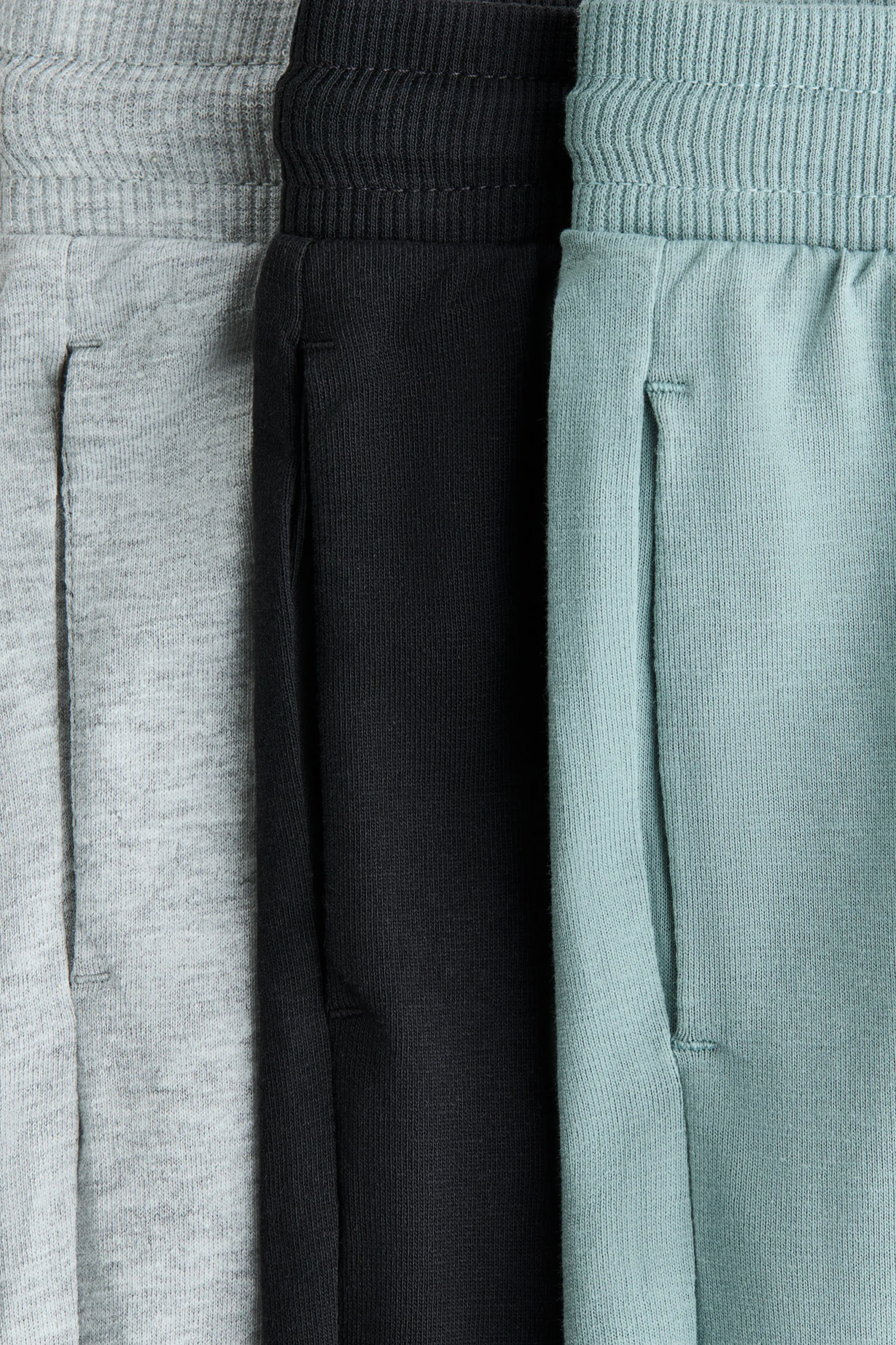 Lot de 3 pantalons jogger - Turquoise clair/noir