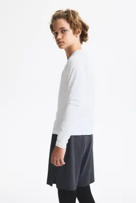 Legging de football chaud avec short ThermoMove™ - Gris foncé/noir — photo 2