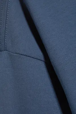 T-shirt ample à manches longues - Bleu cendré — photo 4