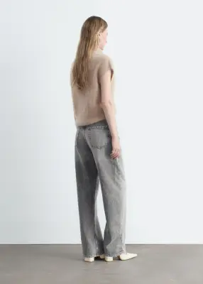Jean barrel - Gris vintage — photo 4