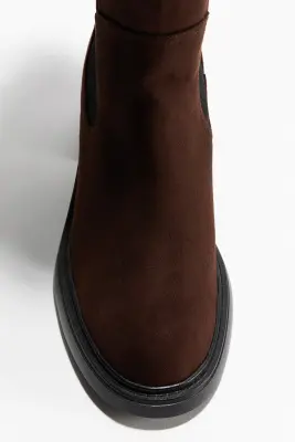 Bottes de hauteur genou - Marron foncé — photo 2