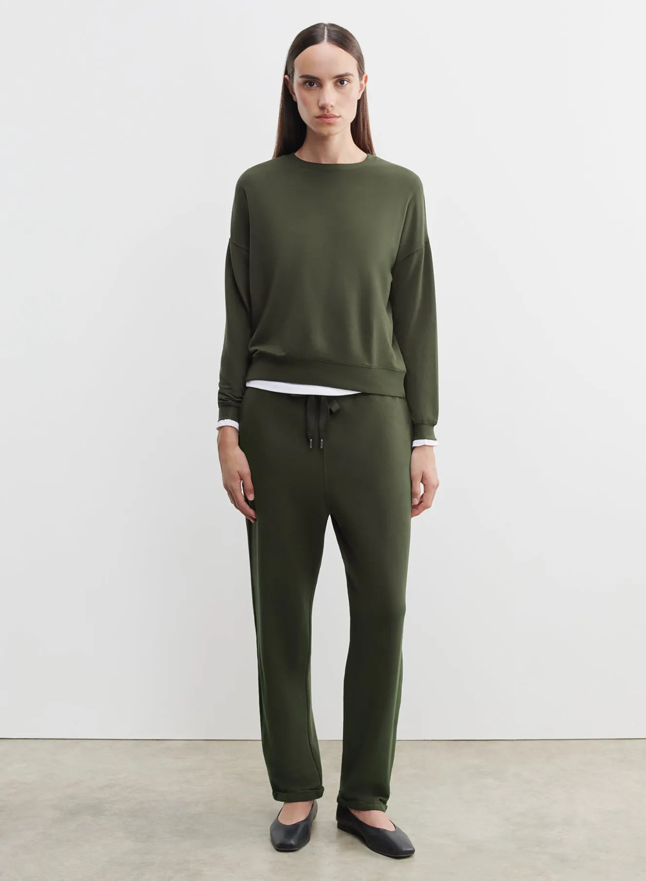 Sweat en viscose et élasthanne