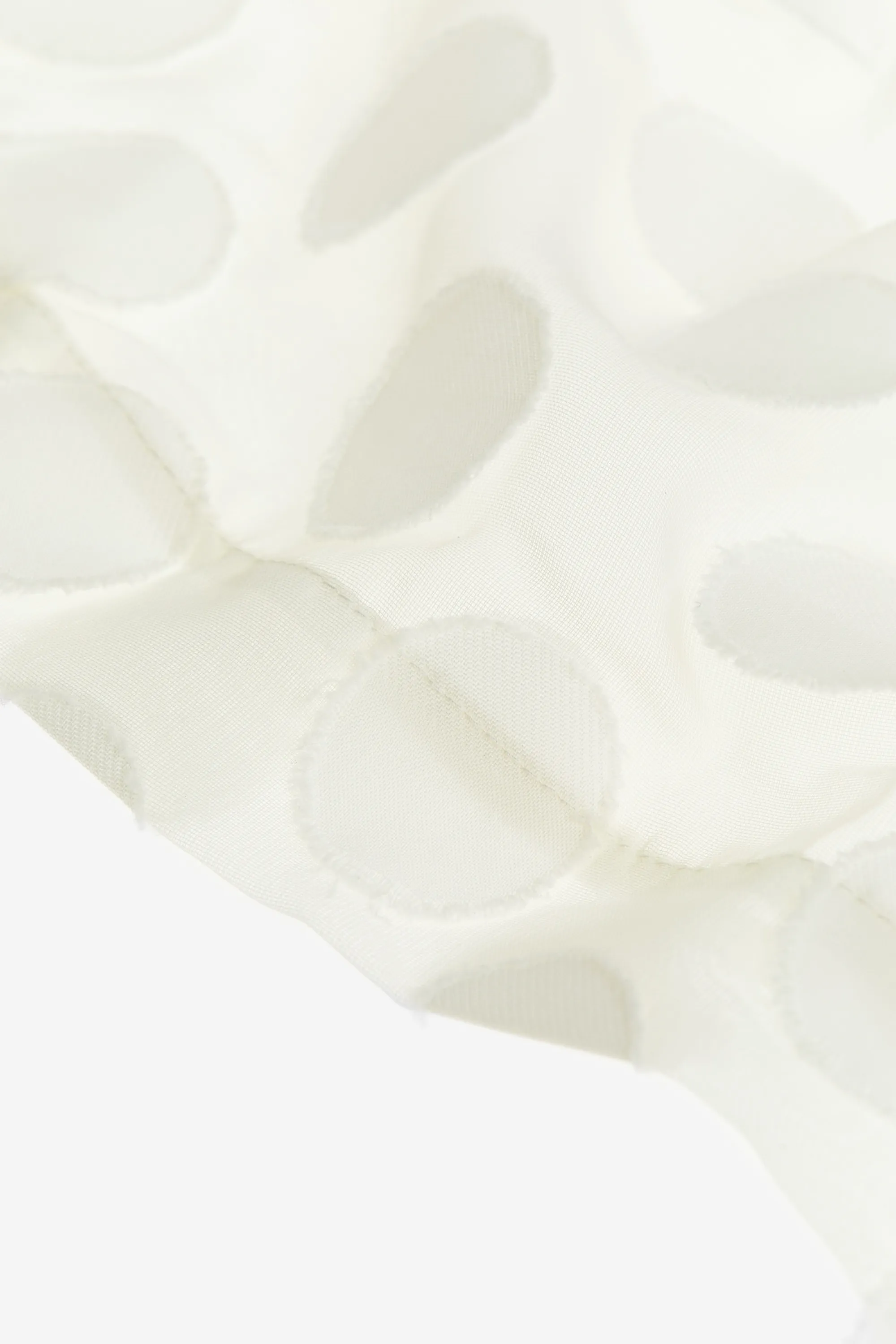 Robe en tissu jacquard - Crème