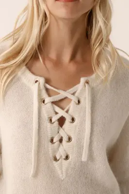 Pull Buchette Ecru — photo 3