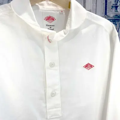 Chemise Oxford à col rond — photo 2
