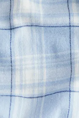 Pantalon à taille élastique - Bleu clair/carreaux — photo 3