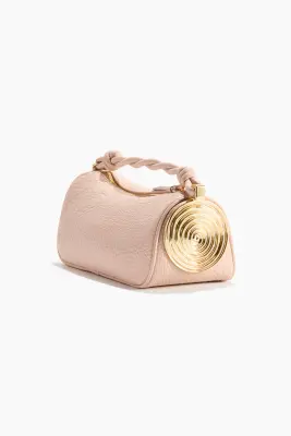 Sac à main avec détail en métal - Rose poudré — photo 1