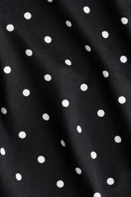 Top ajusté avec encolure bateau - Noir/pois — photo 4
