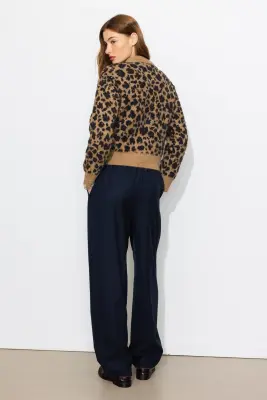Pull en maille léopard Femme — photo 4