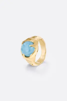 BAGUE FAUVE - Plaqué or 3 microns — photo 1