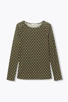 T-shirt manches longues à pois — photo 1