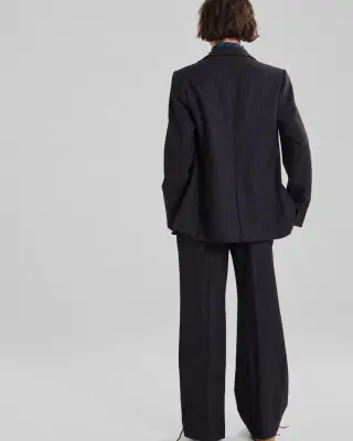 Pantalon Antho rayures marine et rouge — photo 3