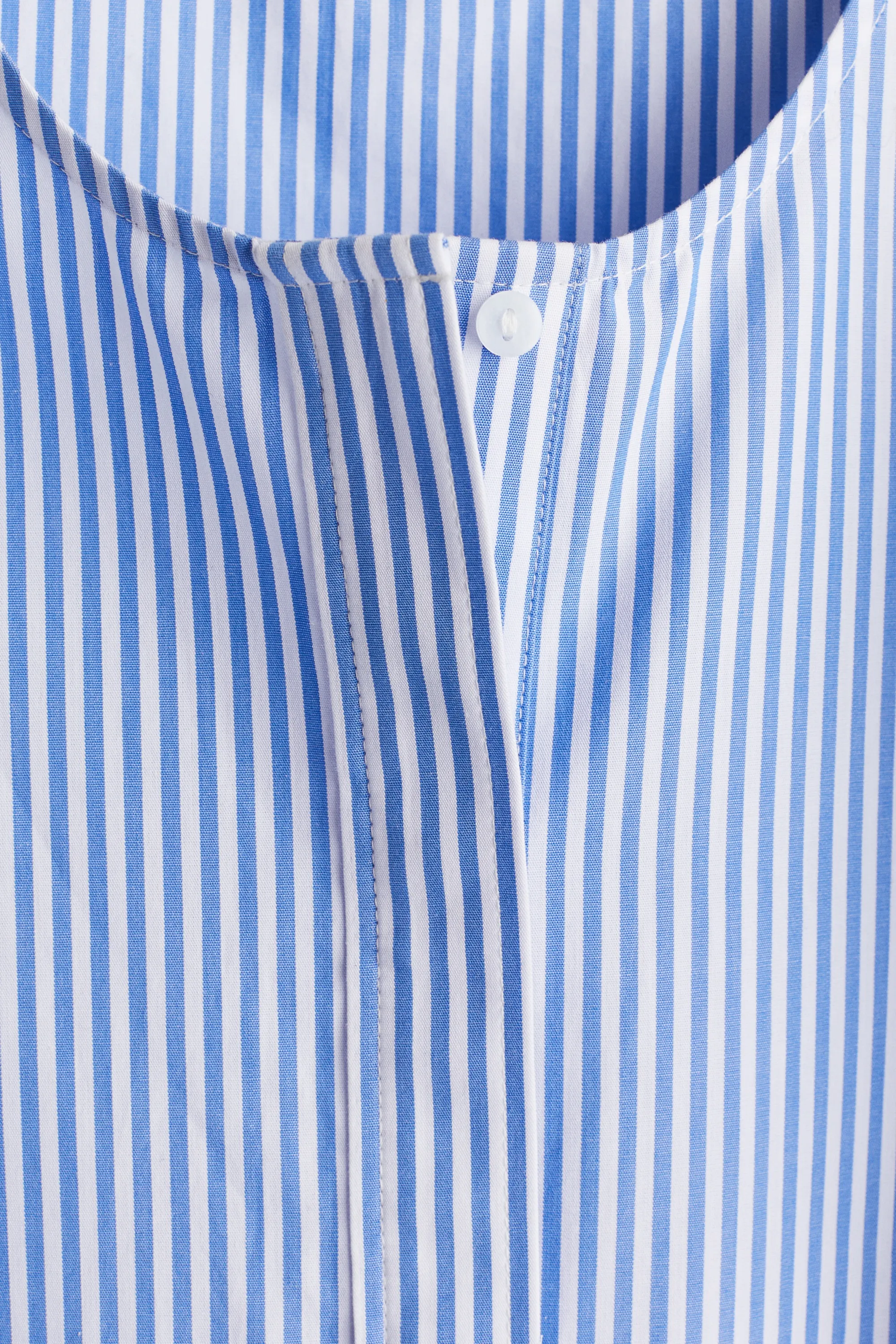 Robe à manches bouffantes - Bleu/rayé