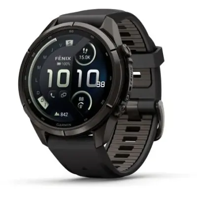 Garmin Fenix 9 Pro InReach amoled 43mm Sapphire Titane Carbon Gray DLC bracelet noir/gris galet 010-04335-11 — photo 1