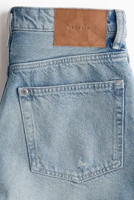 Short High en denim - Bleu denim clair — photo 1