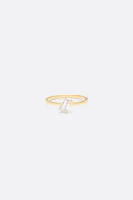 BAGUE EWANDE BAGUETTE DIAMANT — photo 1