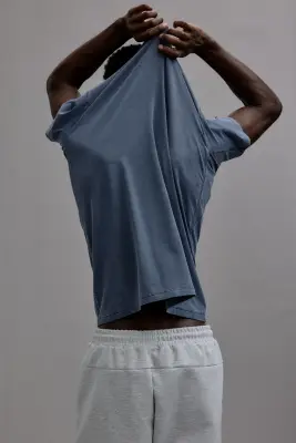 T-shirt de running DryMove™ - Bleu ancien — photo 3