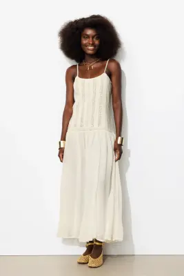 Robe longue à fines bretelles — photo 3