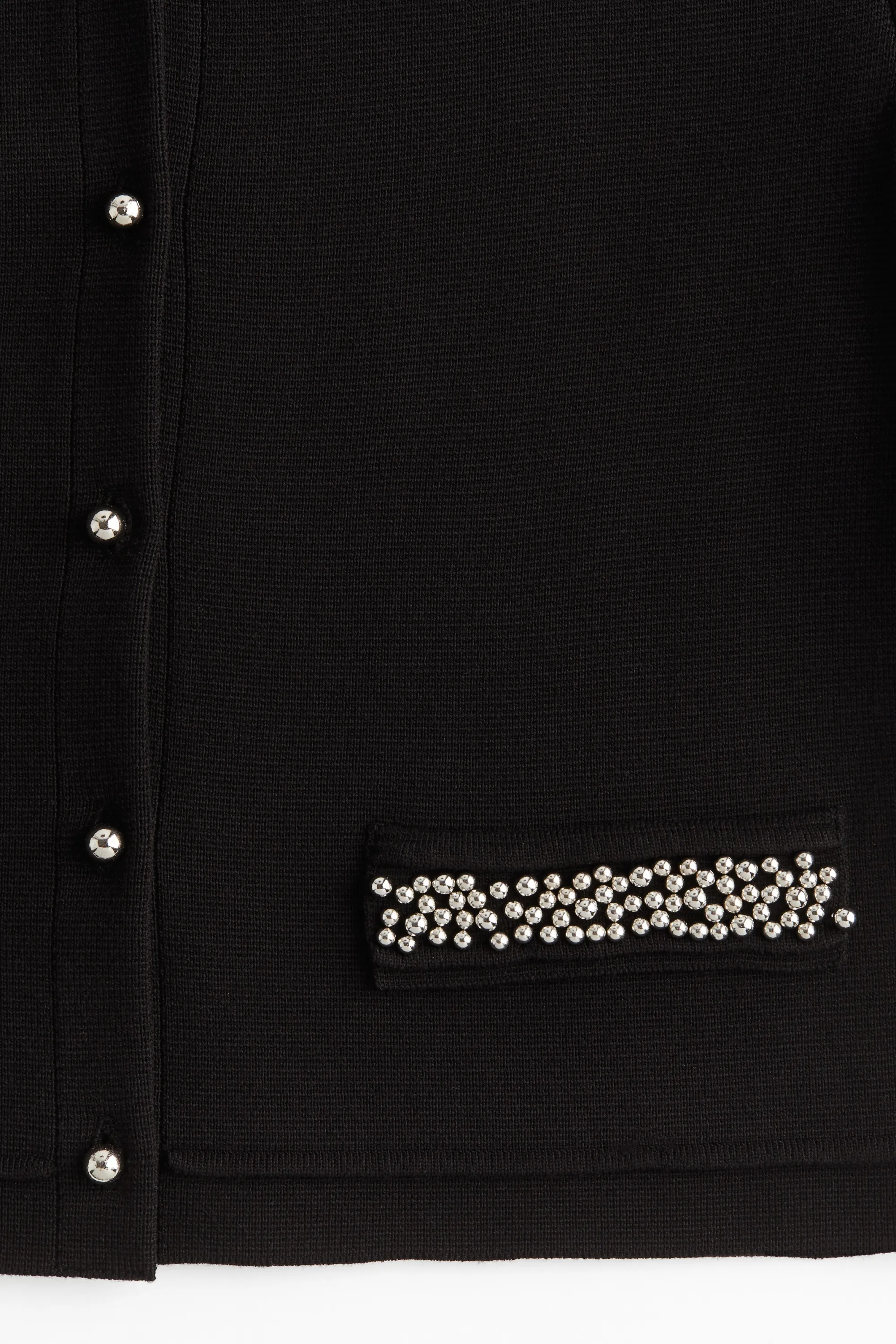 Gilet avec perles fantaisie - Noir