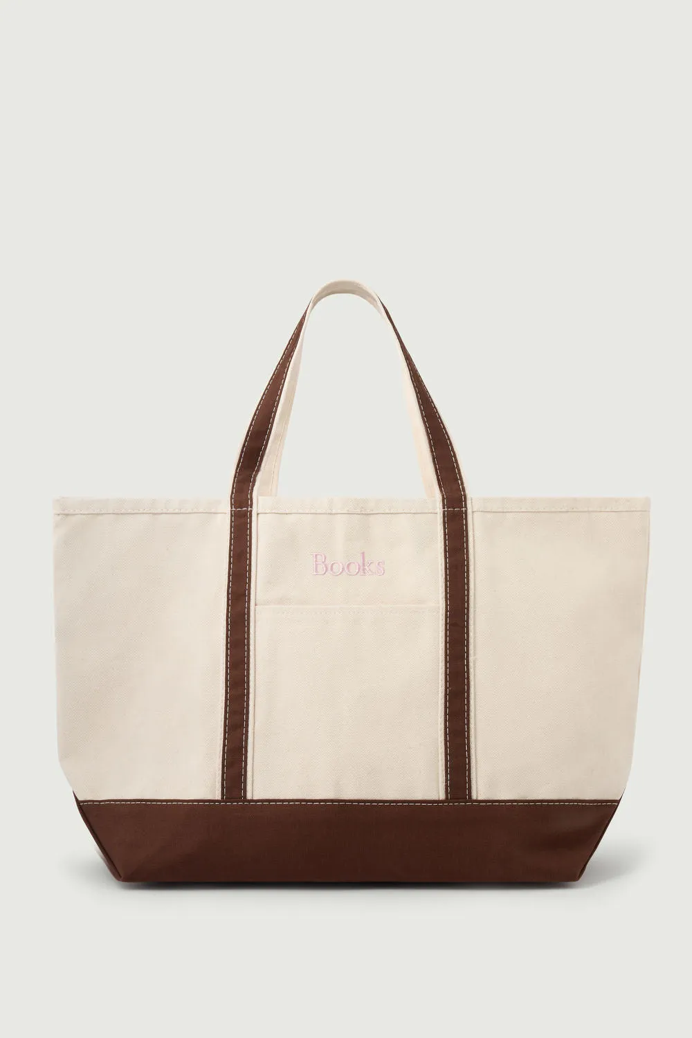 CABAS BOOKS MAXI MARRON/ROSE