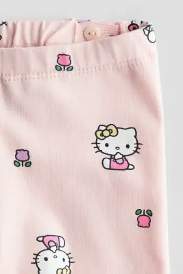 Ensemble imprimé 2 pièces en coton - Rose clair/Hello Kitty — photo 1