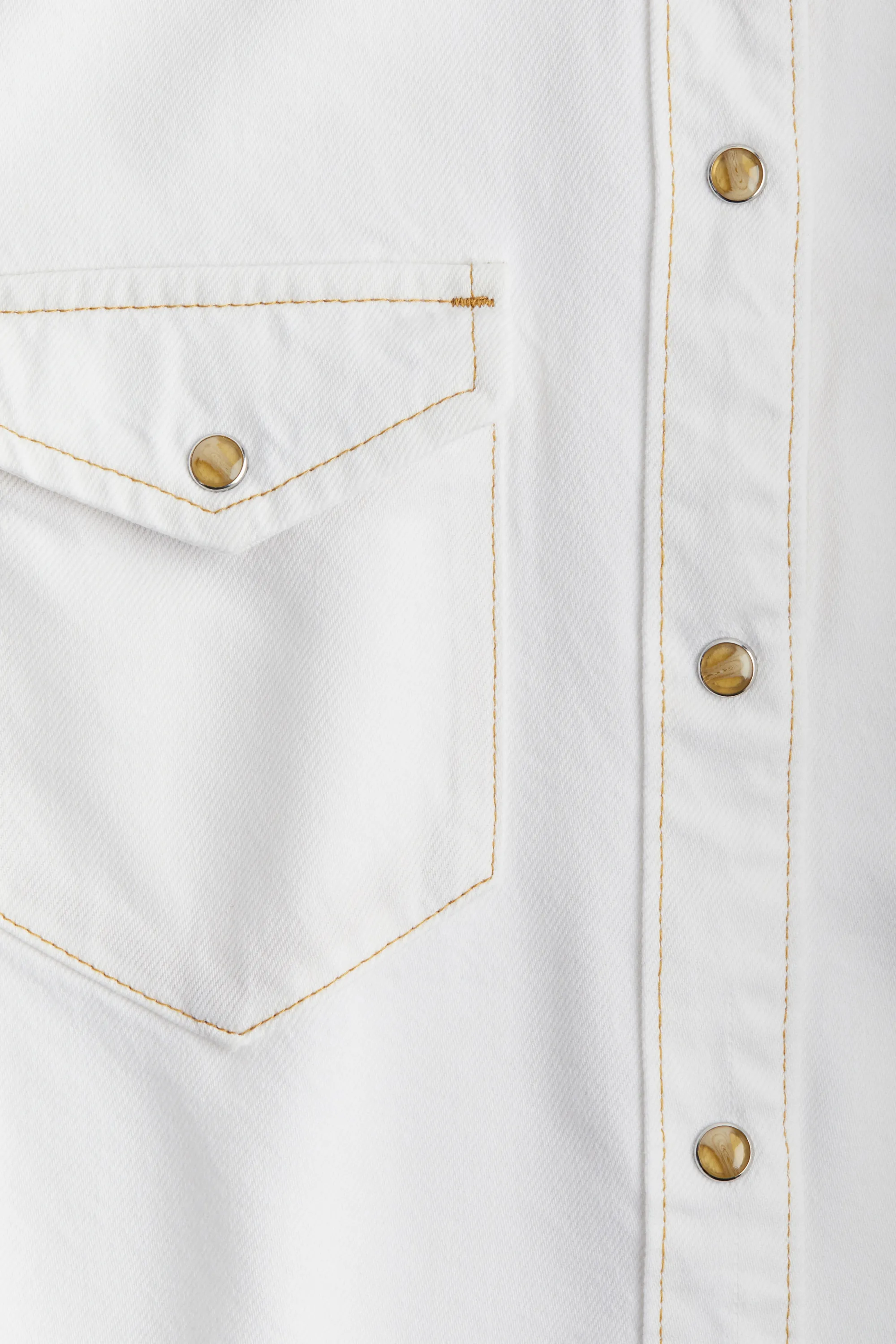 Chemise en denim - Blanc