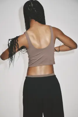 Top de sport avec soutien-gorge SculptMove™ - Fumée — photo 2