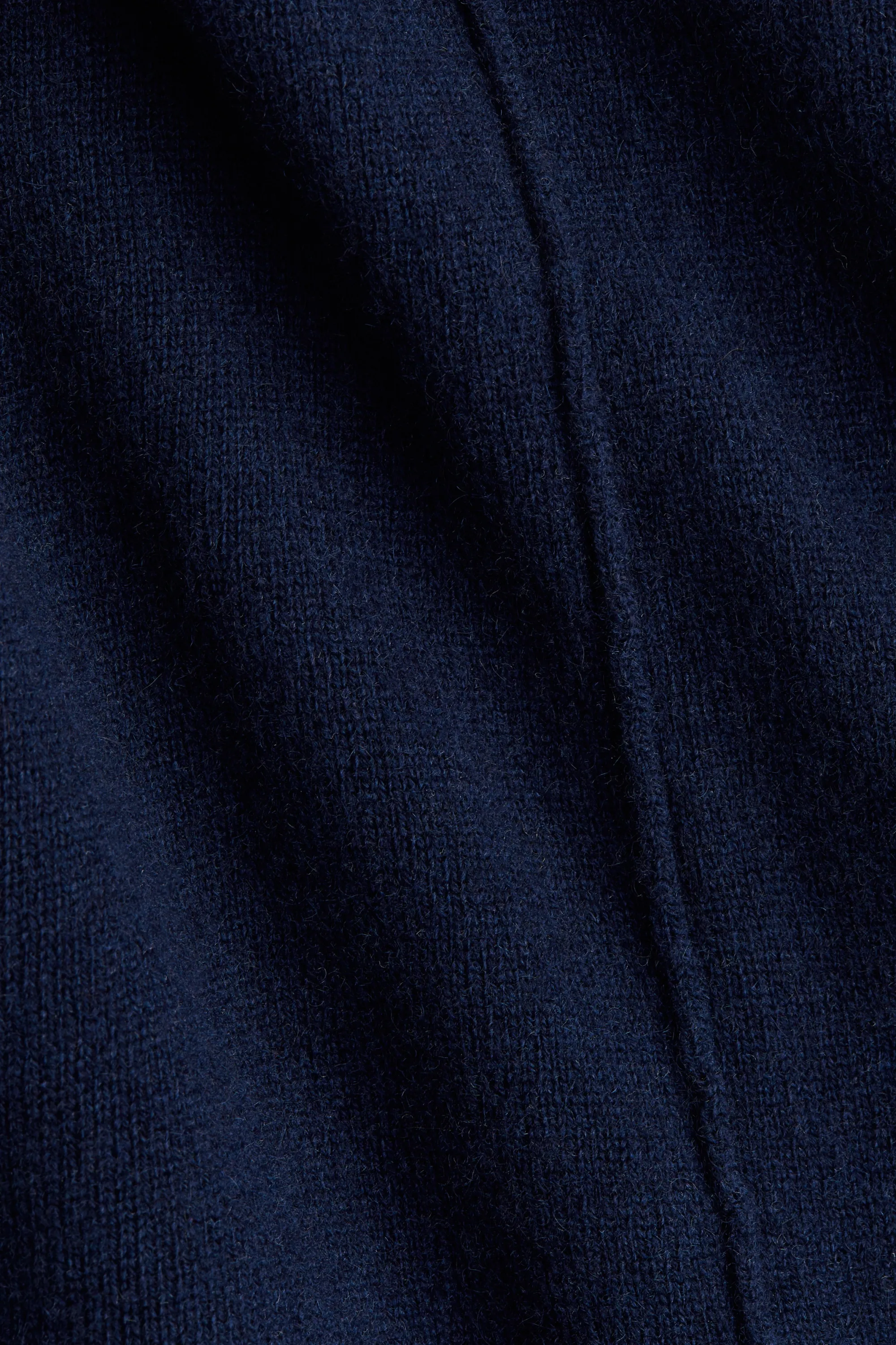 Pull en cachemire mélangé - Bleu marine