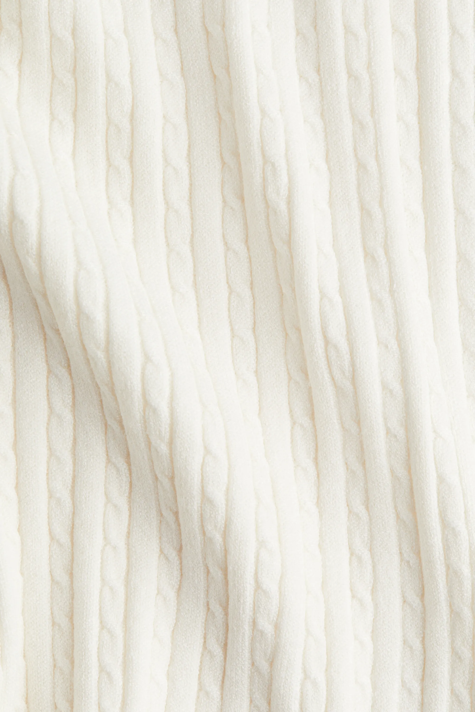 Short en maille torsadée - Crème