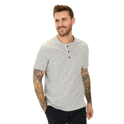 CAMEL ACTIVE TEE SHIRT HENLEY RAYE Ecru/Marine