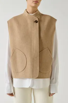 BLOUSON ADELINE BEIGE CHINÉ — photo 2