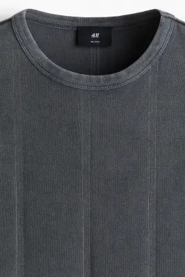 Relaxed Fit Boxy T-shirt - Noir délavé — photo 5