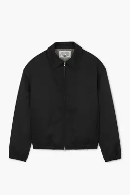 Exhibition Jacket - Gabardine de laine Noir