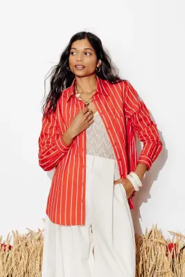 Chemise rayée Femme — photo 2