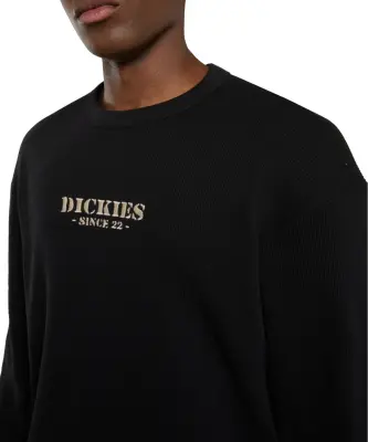 DICKIES WAFFLE TEE SHIRT ML Noir — photo 4
