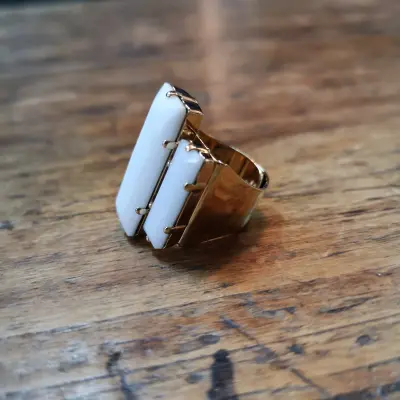 Anna ring with 2 big crystals — photo 4