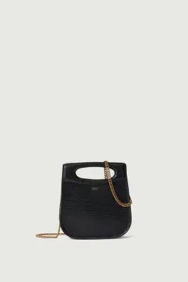 SAC CHERI MINI NOIR LÉZARD — photo 1