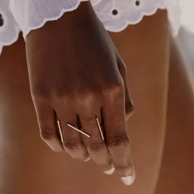 Bague double doigt Joy – BDM Studio — photo 4