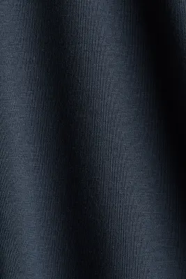 Top en jersey avec détail façon cape - Bleu foncé — photo 4