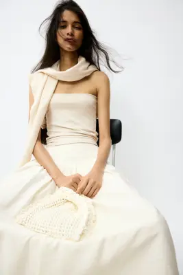 Jupe maxi - Crème — photo 1