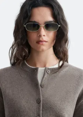 Cardigan en maille fine - Taupe — photo 4