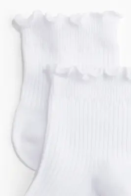 Lot de 5 paires de socquettes - Blanc — photo 2